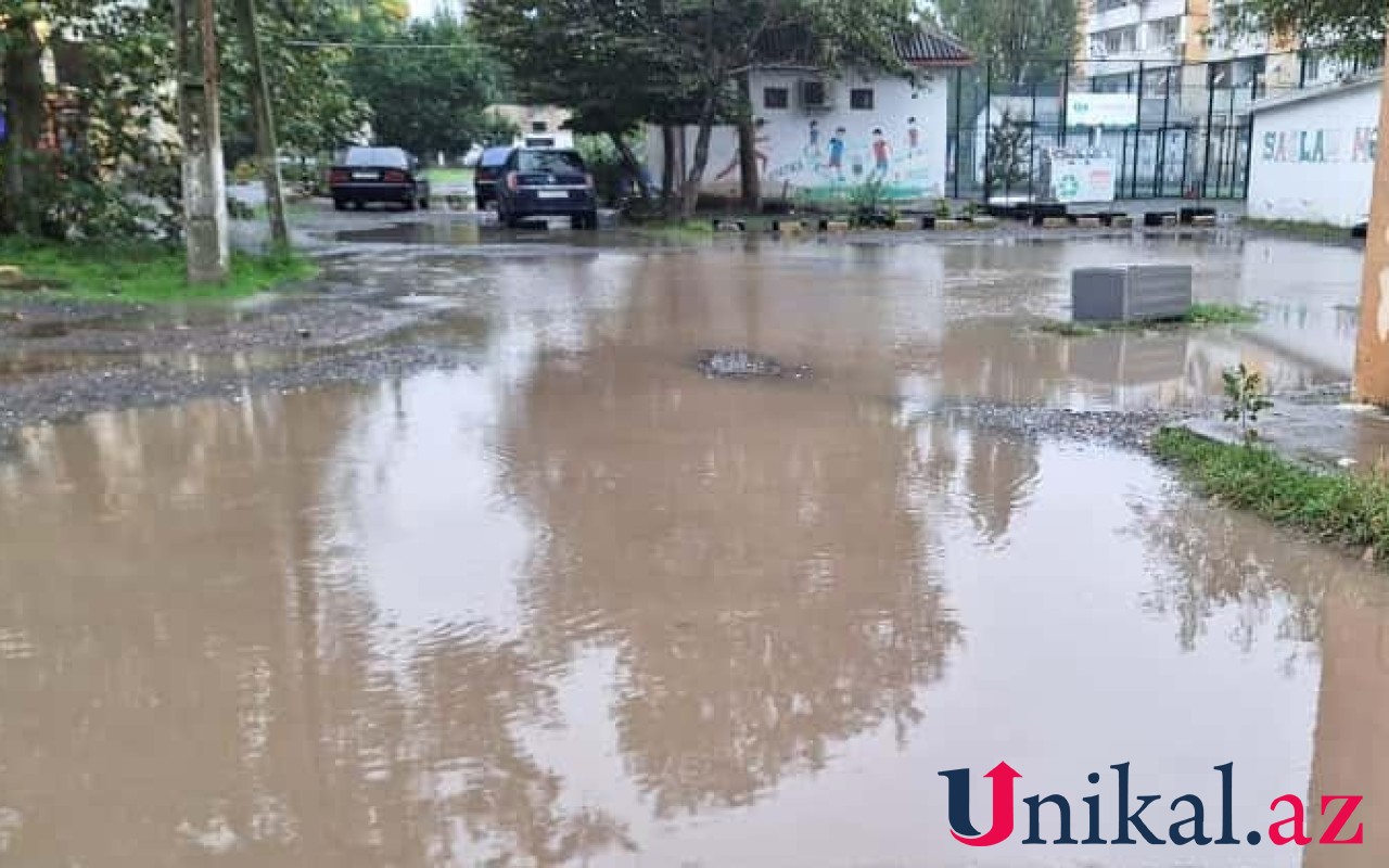 Lənkəranda sel suları ara məhəllələrə dolub